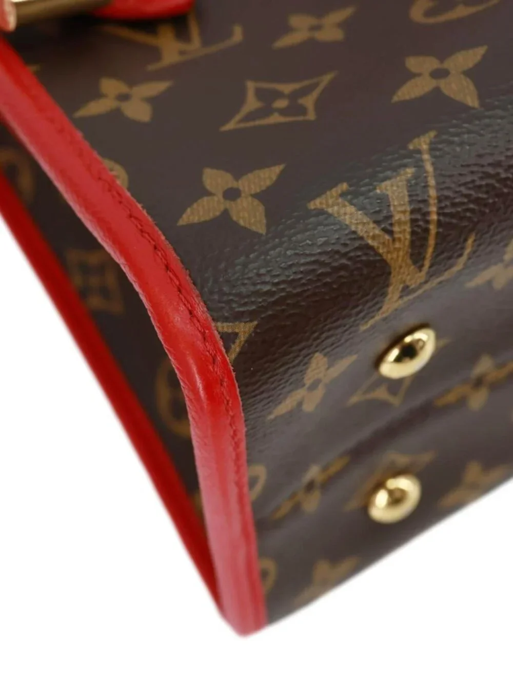 Louis Vuitton Popincourt Monogram Canvas Tote Bag Red